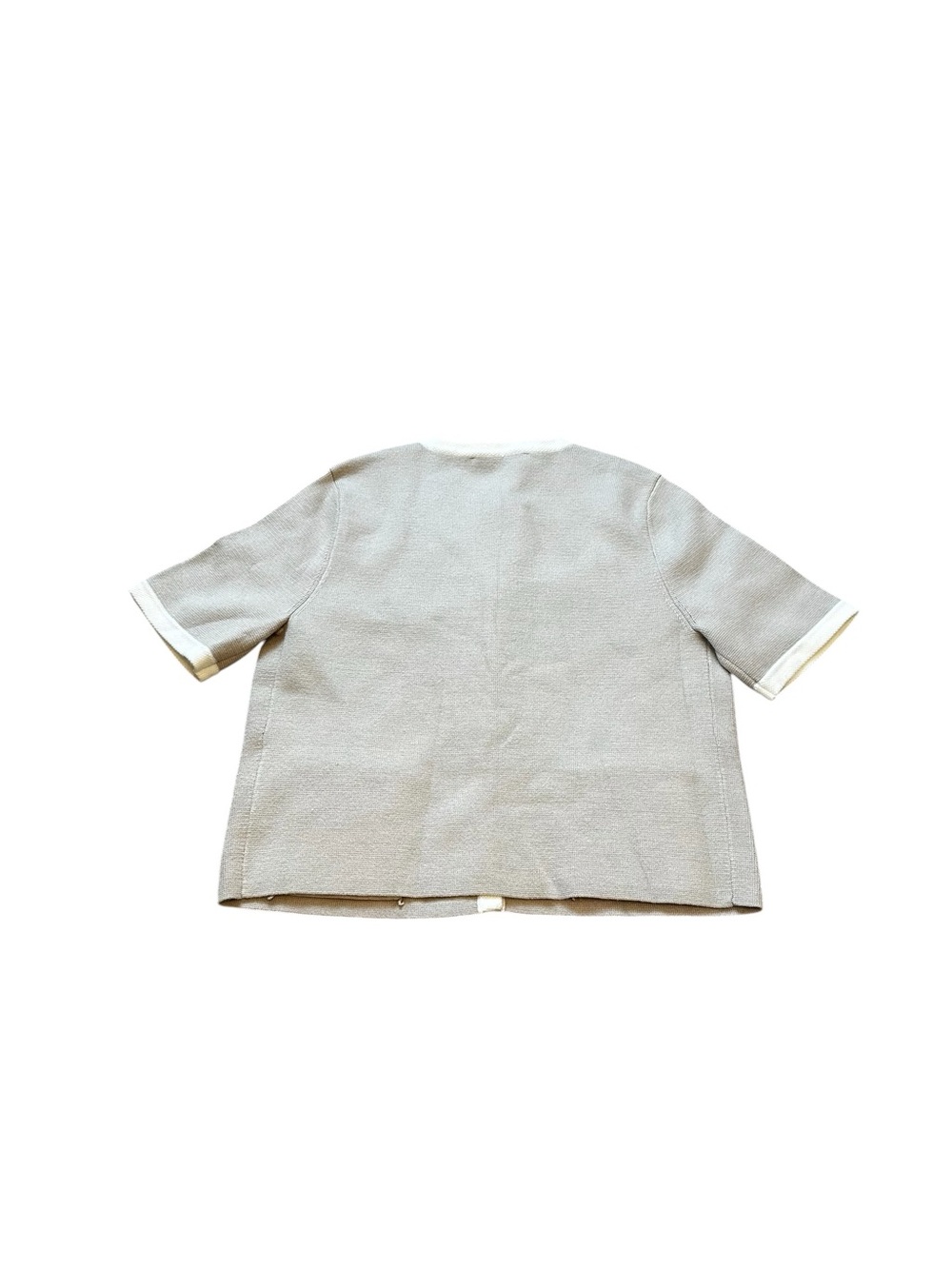 Abercrombie & Fitch LuxeLoft Short-Sleeve Cardigan Minimalist Quiet Luxury - Picture 6 of 6